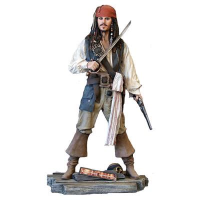 jack sparrow figurine|jack sparrow life size statue.